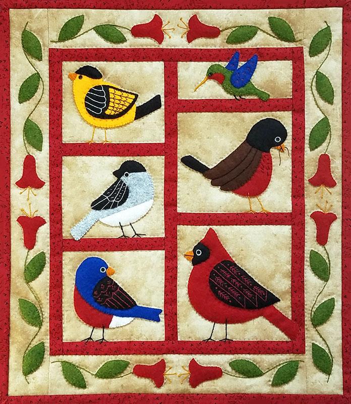 Backyard Birds - Wall Quilt Kit