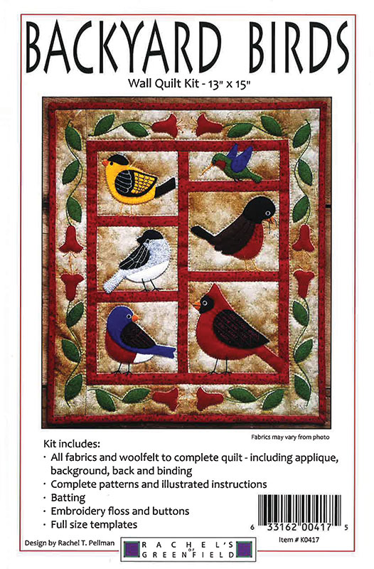 Backyard Birds - Wall Quilt Kit