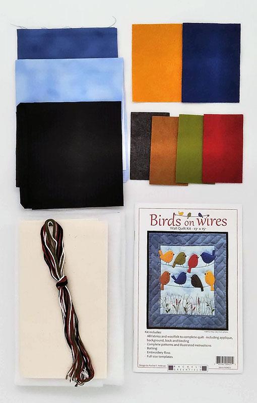 Birds On Wires - Wall Quilt Kit
