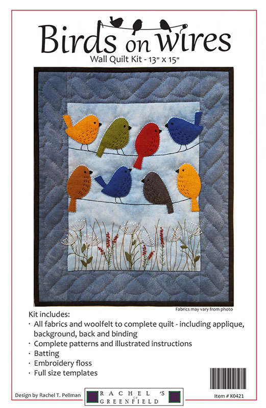 Birds On Wires - Wall Quilt Kit