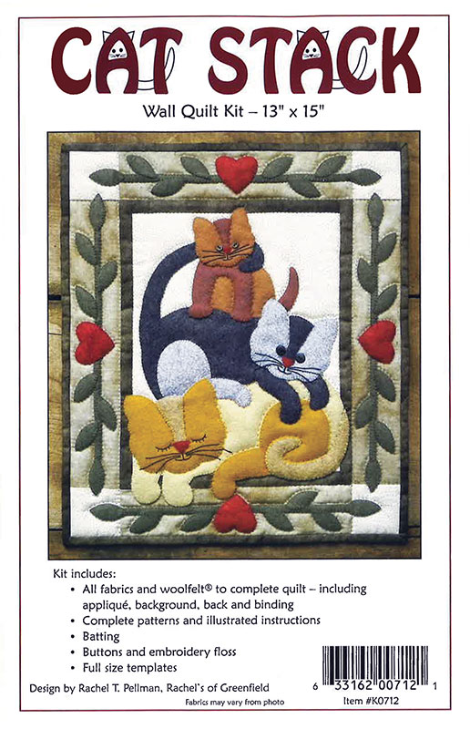 Cat Stack - Wall Quilts Kit
