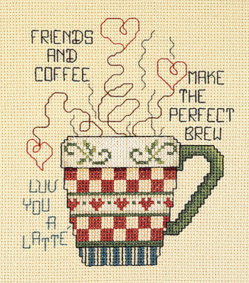 Friends and Coffee - Cross Stitch Kit