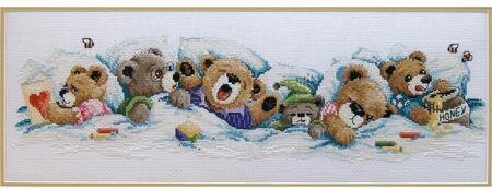 Sleepy Bears - Cross Stitch Kit