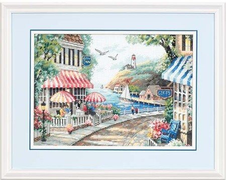 Cafe by the Sea - Cross Stitch Kit