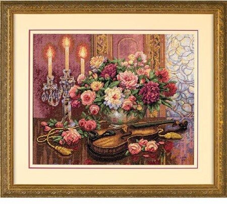Romantic Floral - Cross Stitch Kit