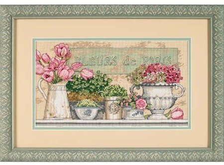 Flowers of Paris - Cross Stitch Kit