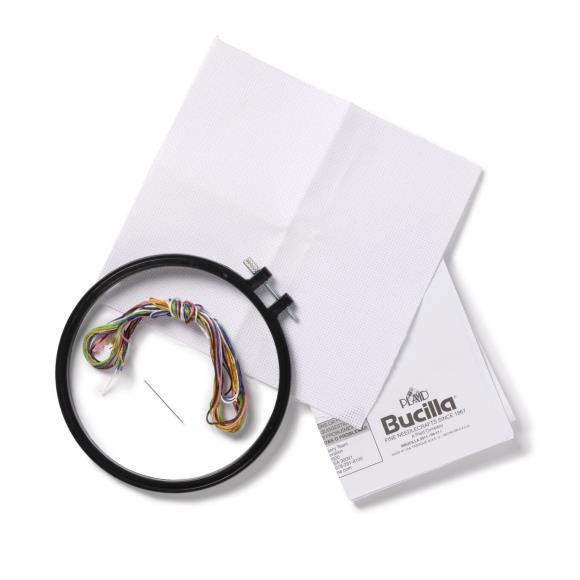 Mindful Expressive Bee 6" Round - Cross Stitch Kit