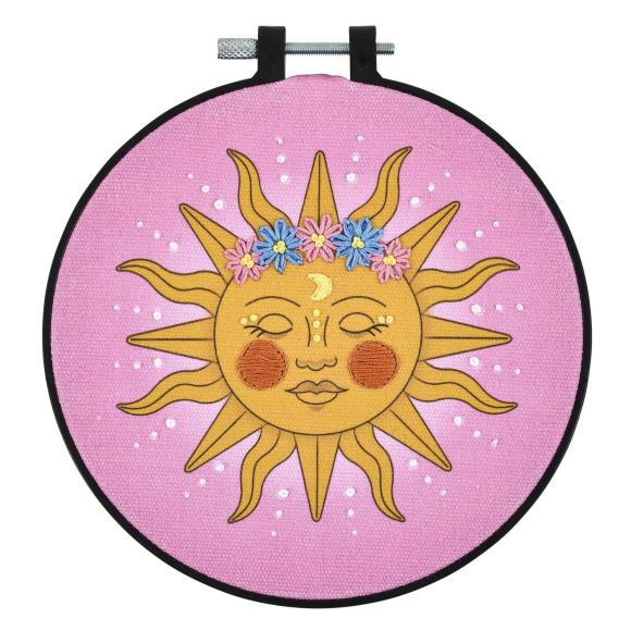 Mindful Dreamy Sun 6" Round - Cross Stitch Kit