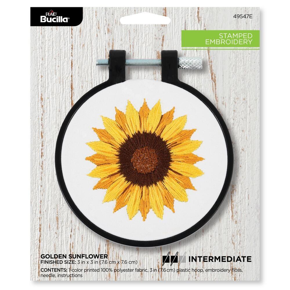 Golden Sunflower - Embroidery Kit