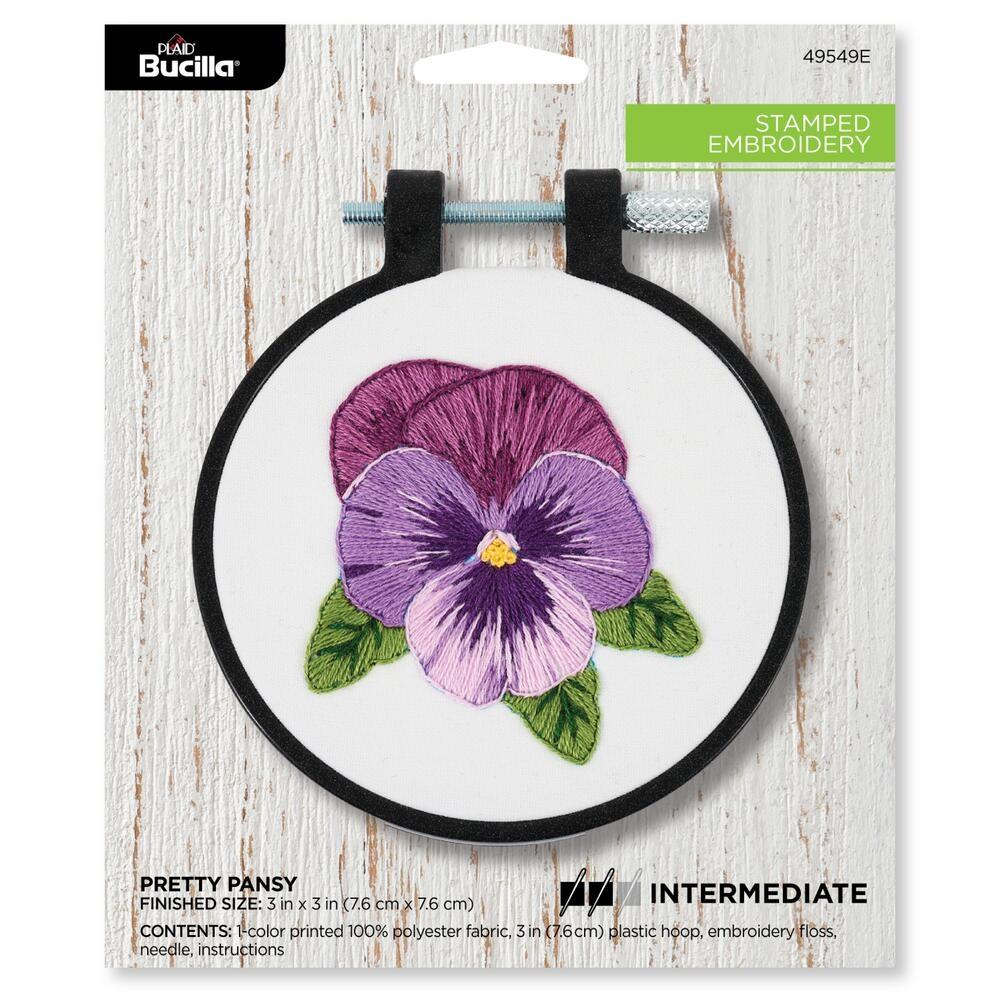 Pretty Pansy - Embroidery Kit
