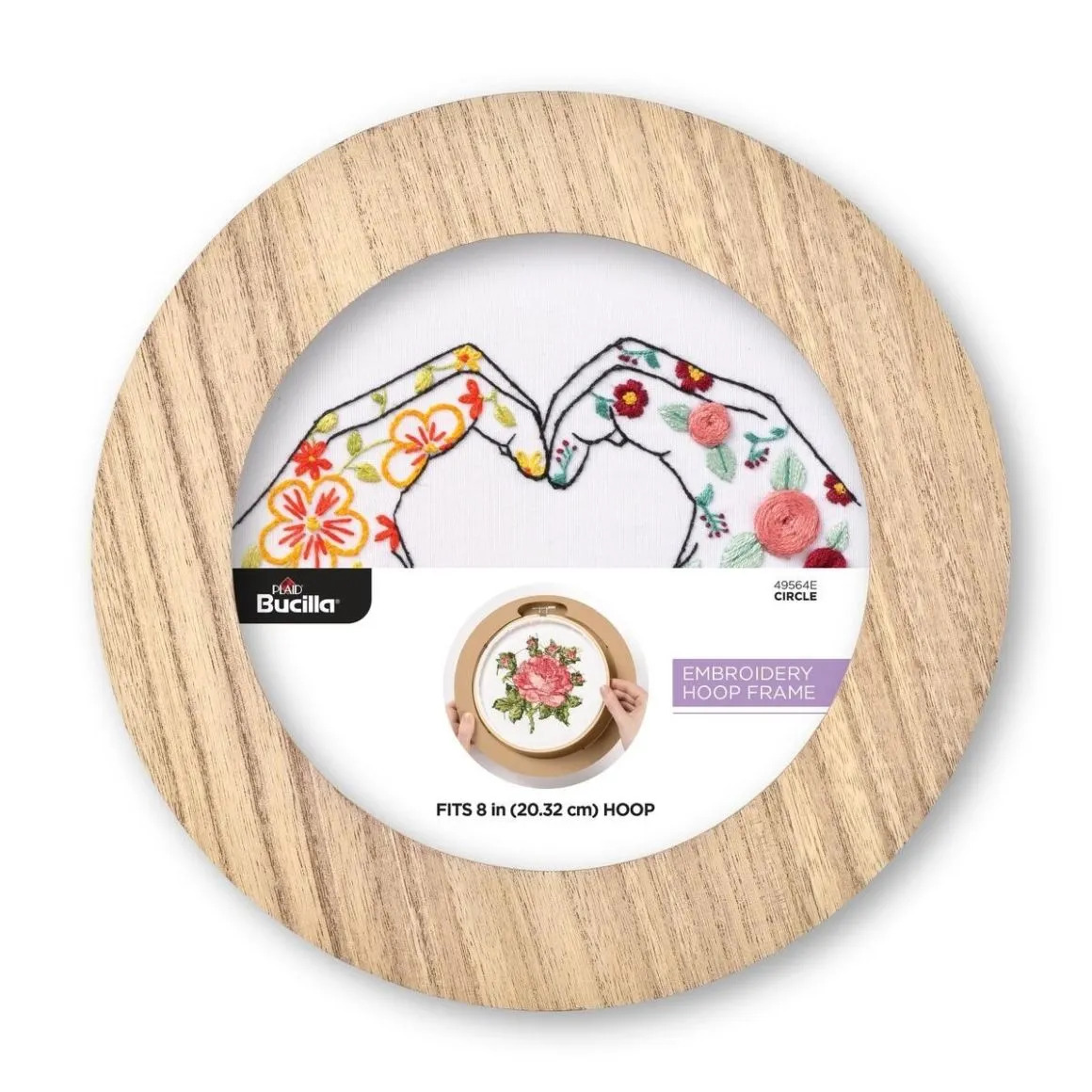8" Wood Circle Hoop Frame