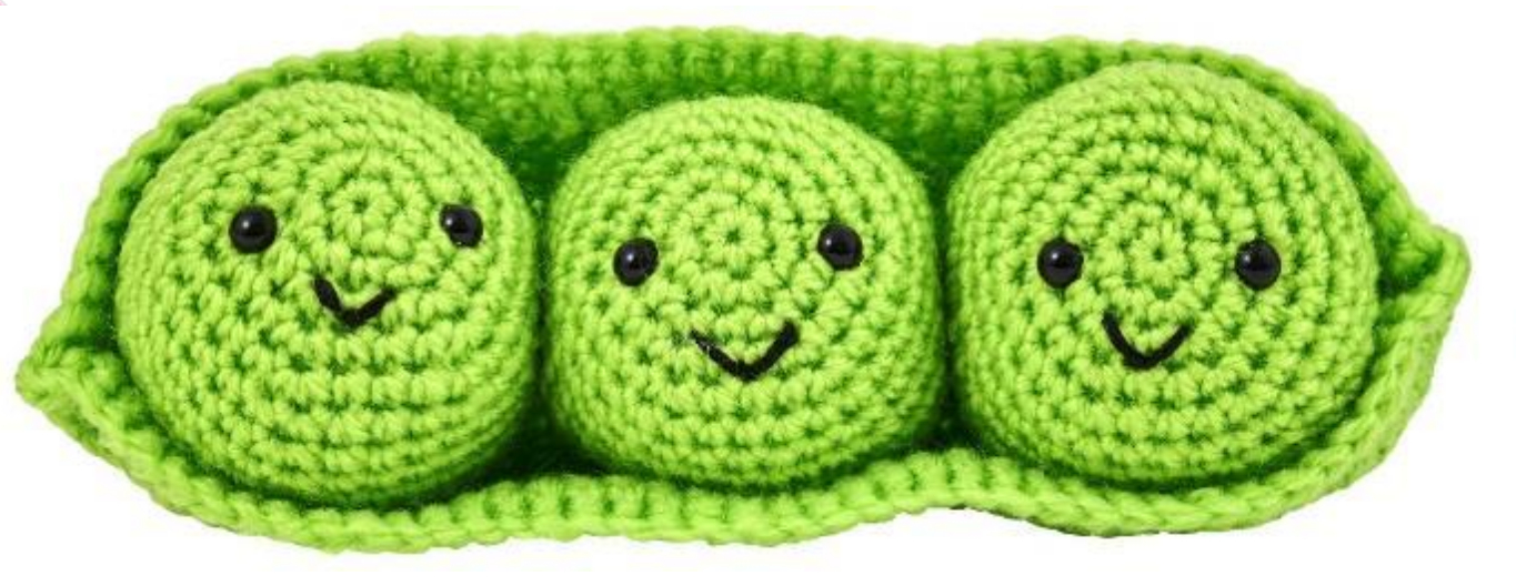 Triplet In A Pod 5" - Amigurumi Crochet Kit