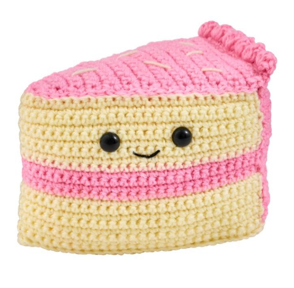 Cate The Cake Slice 5" - Amigurumi Crochet Kit