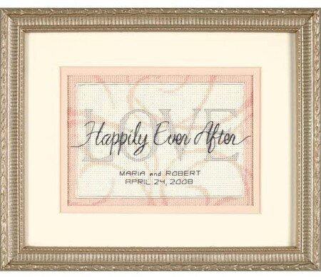 Happily Ever After Wedding Record - Cross Stitch Kit