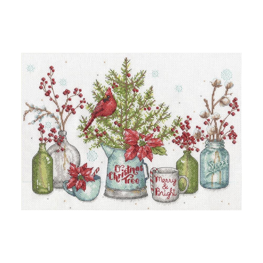 Birds And Berries (14 Count) - Cross Stitch Kit