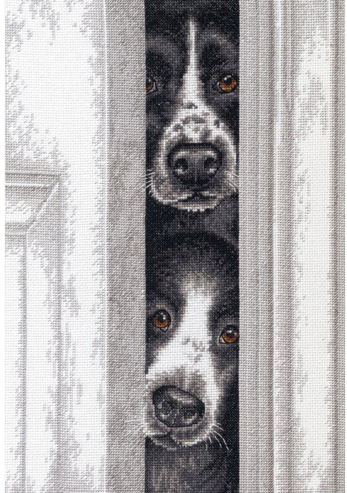 Peeking Pups - Cross Stitch Kit