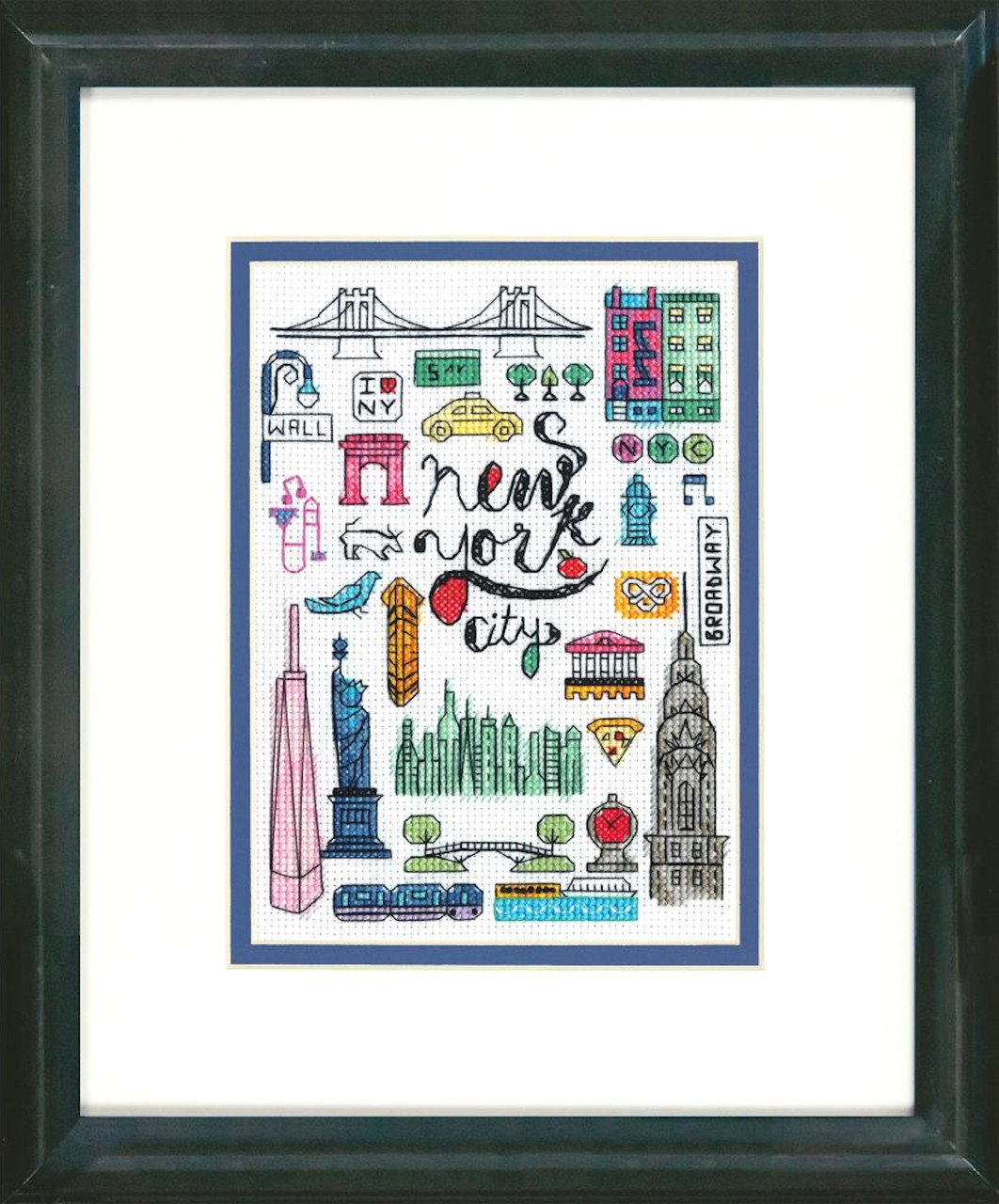 New York and Paris Set Of 2 (14 Ct) - Cross Stitch Kit