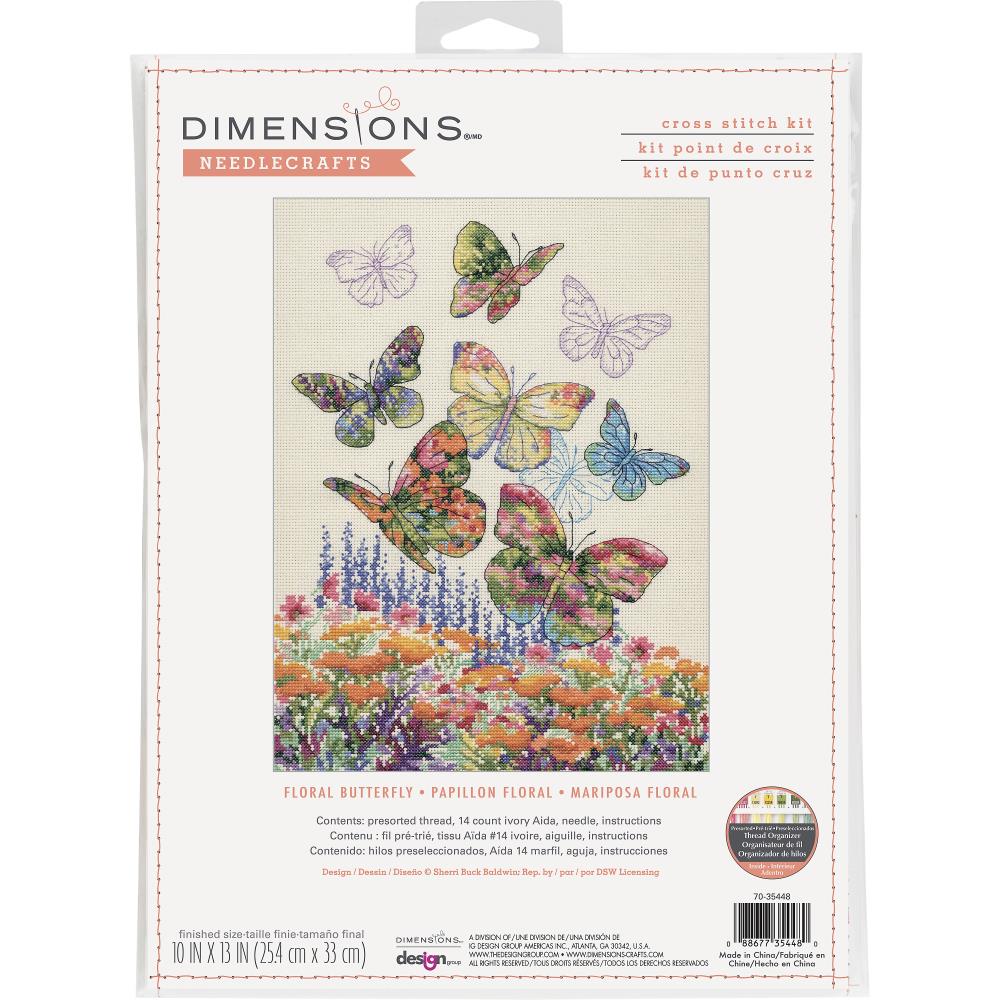 Floral Butterfly - Cross Stitch Kit