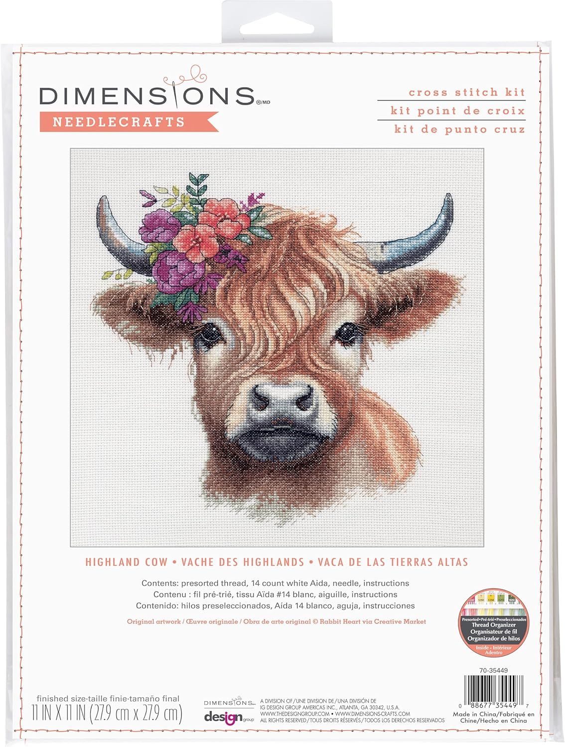 Highland Cow - Cross Stitch Kit