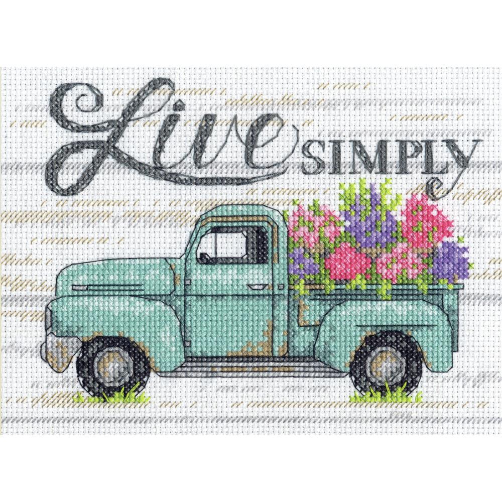 Flower Truck - Counted Cross Stitch Kit