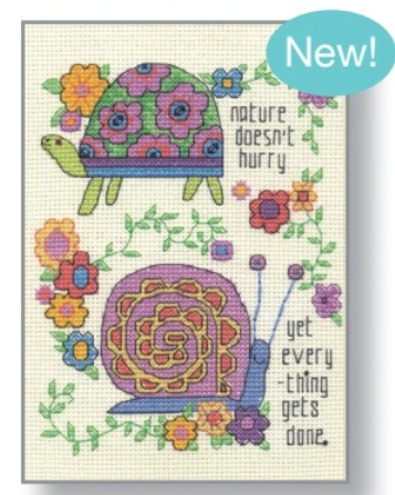 Take Your Time - Cross Stitch Kit, zoomed in. Select this picture to zoom back out.
