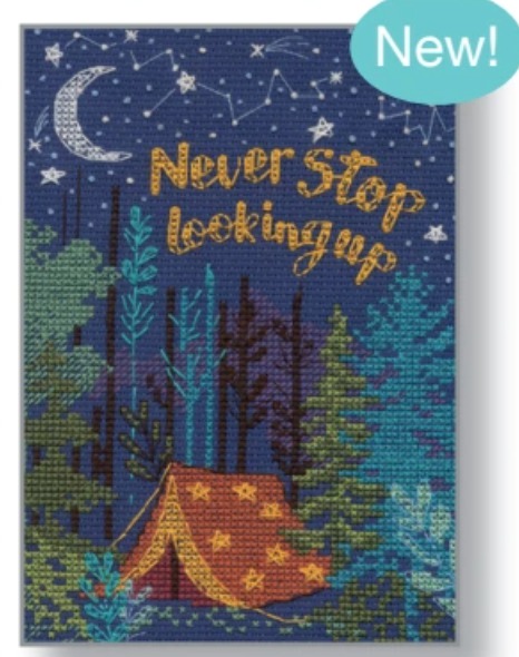 Camping Adventure - Cross Stitch Kit, zoomed in. Select this picture to zoom back out.