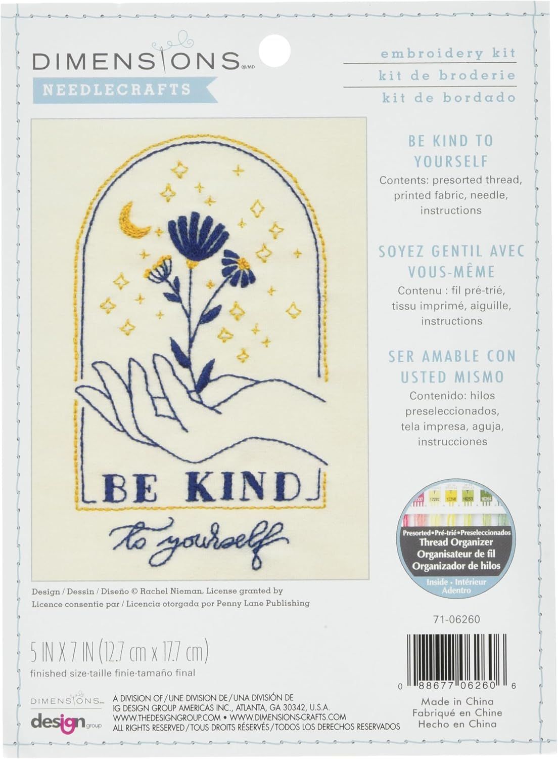 Be Kind To Yourself - Embroidery Kit