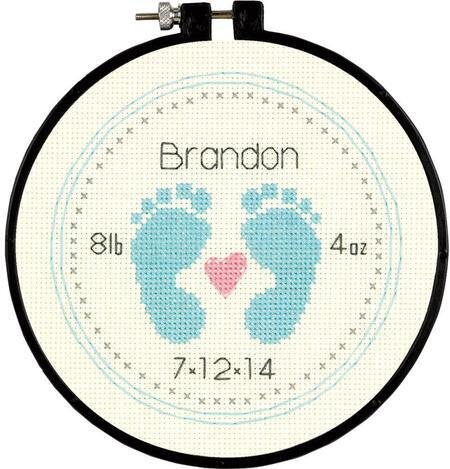 Baby Footprints Learn-A-Craft - Beginner Cross Stitch Kit