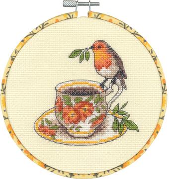Birdie Teacup - Cross Stitch Kit