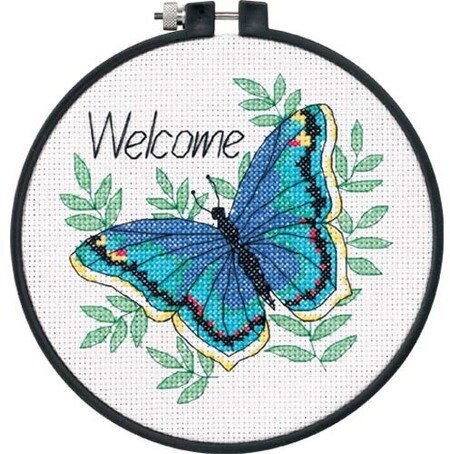 Welcome Butterfly Learn-A-Craft - Beginner Cross Stitch Kit