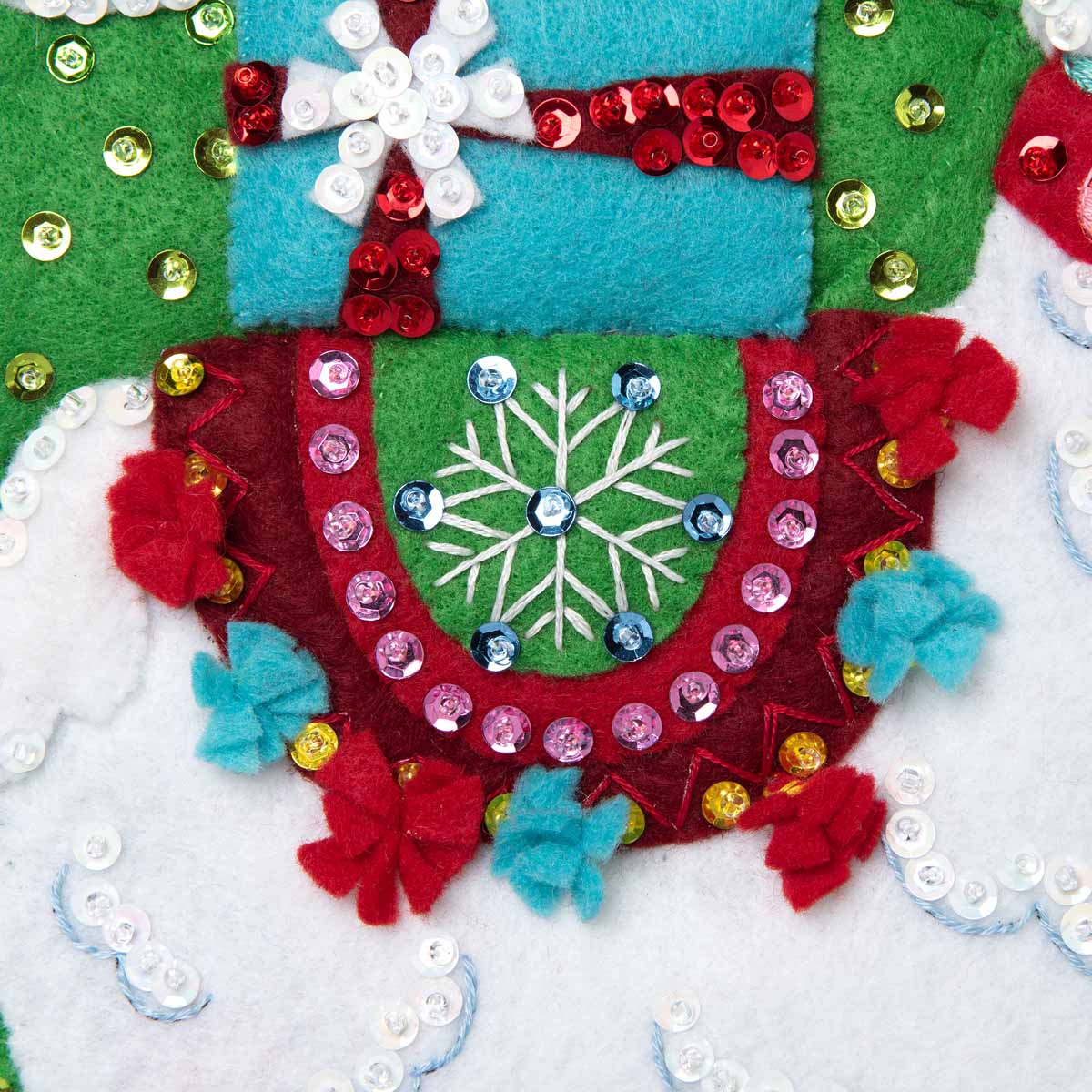 Llama Christmas Stocking - Felt Applique Kit