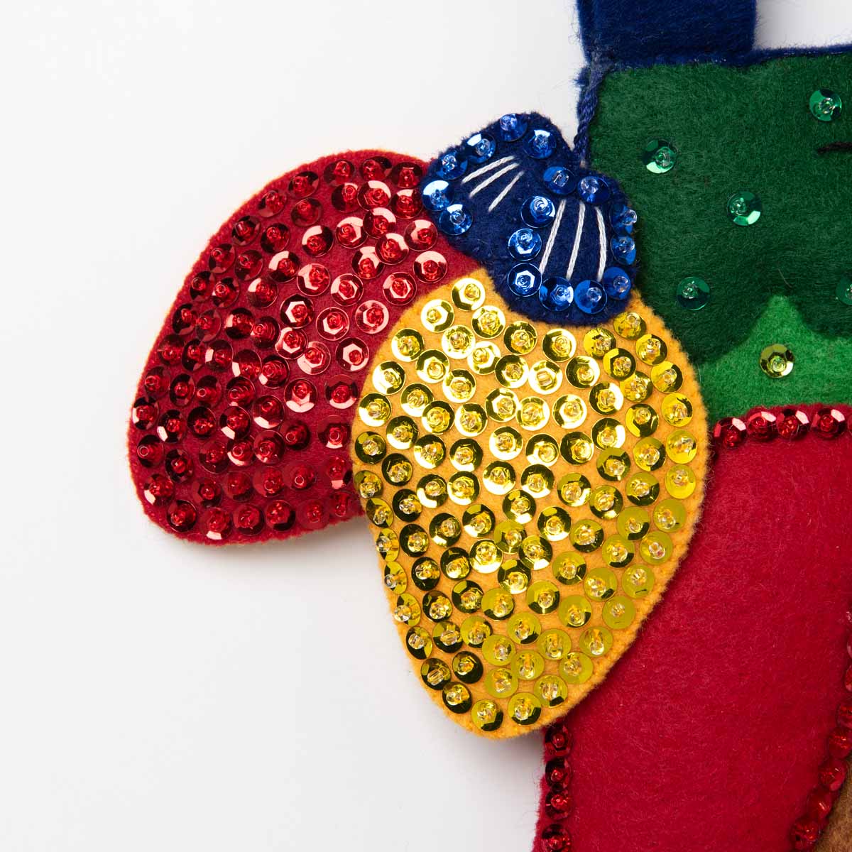Teddy Bear Christmas Stocking - Felt Applique Kit