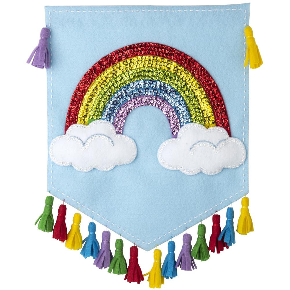 Rainbow Wall Hanging - Felt Applique Kit