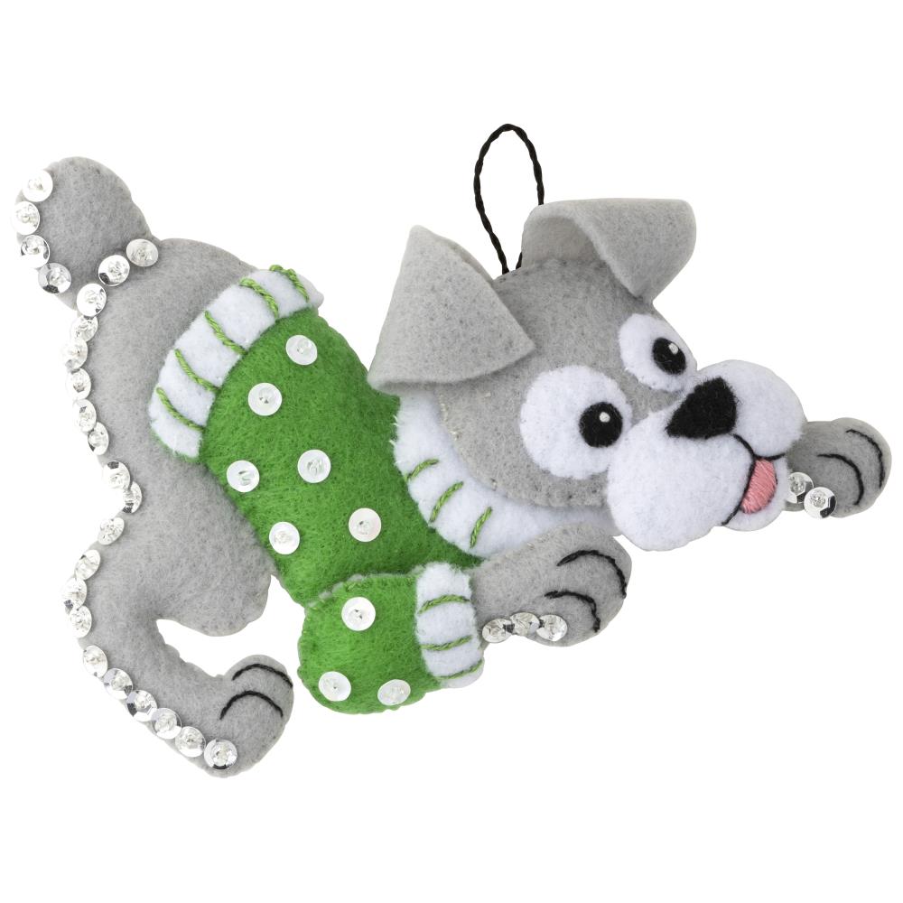 Dogs In Ugly Sweaters Ornaments - Felt Applique Kit