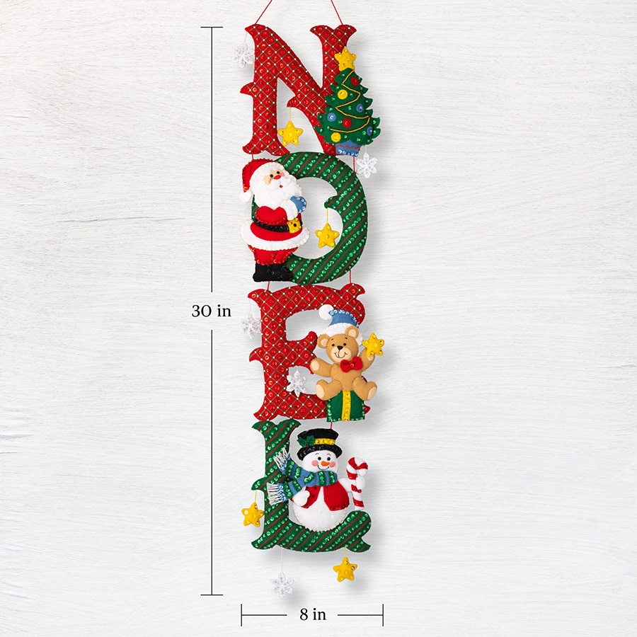 Noel - Wall Hanging - Felt Applique Kit