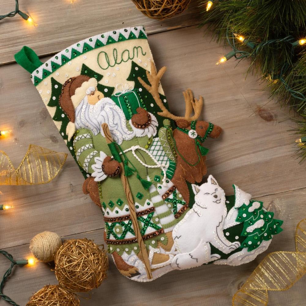 Nordic Noel - Christmas Stocking Felt Applique Kit