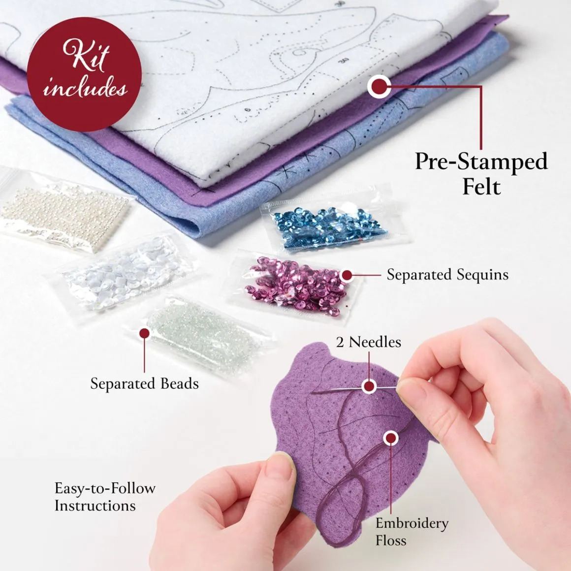 Santa's Sea Life - Christmas Ornaments Applique Kit