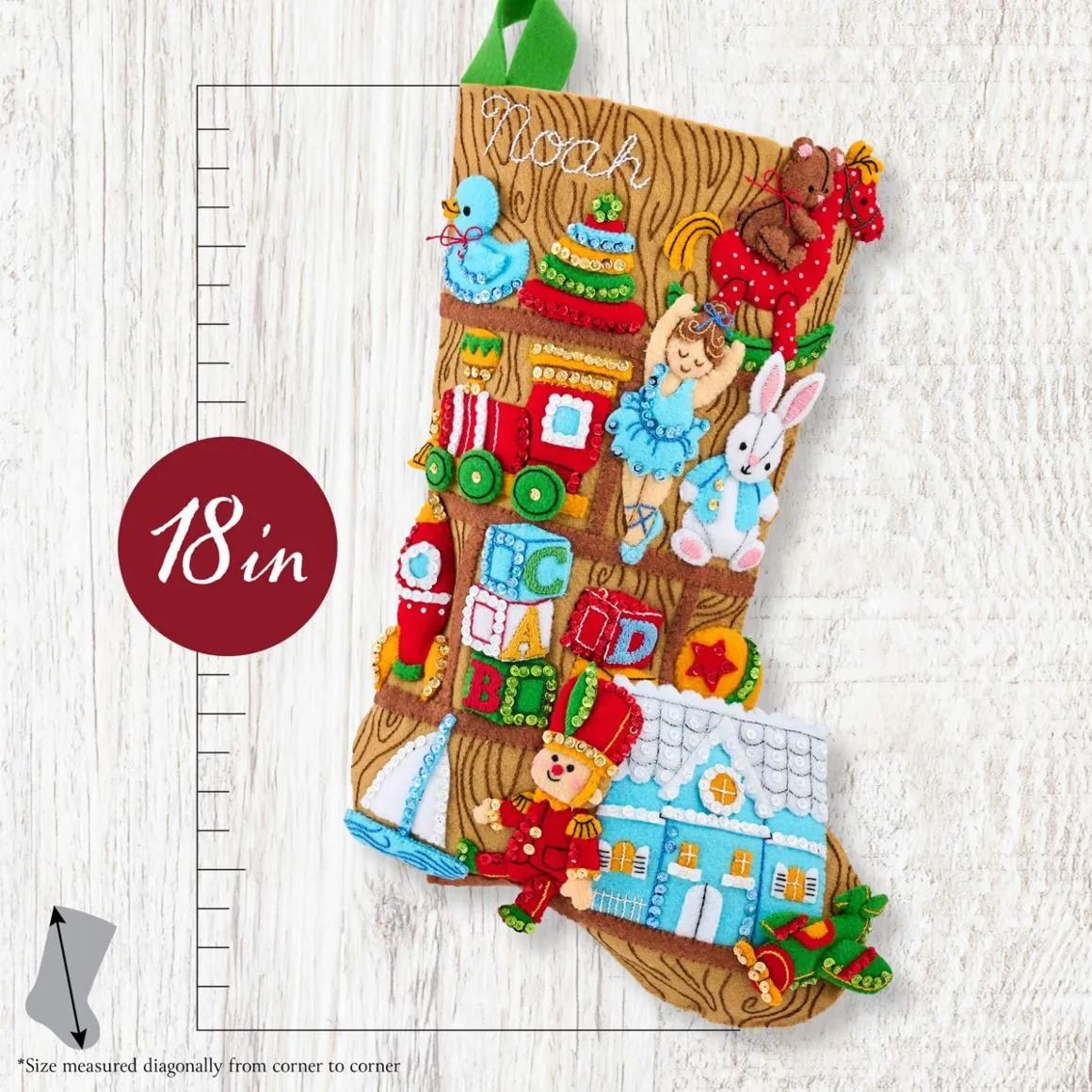 Toyland Treasures - Christmas Stocking Felt Kit