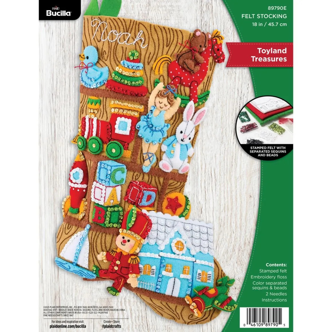 Toyland Treasures - Christmas Stocking Felt Kit