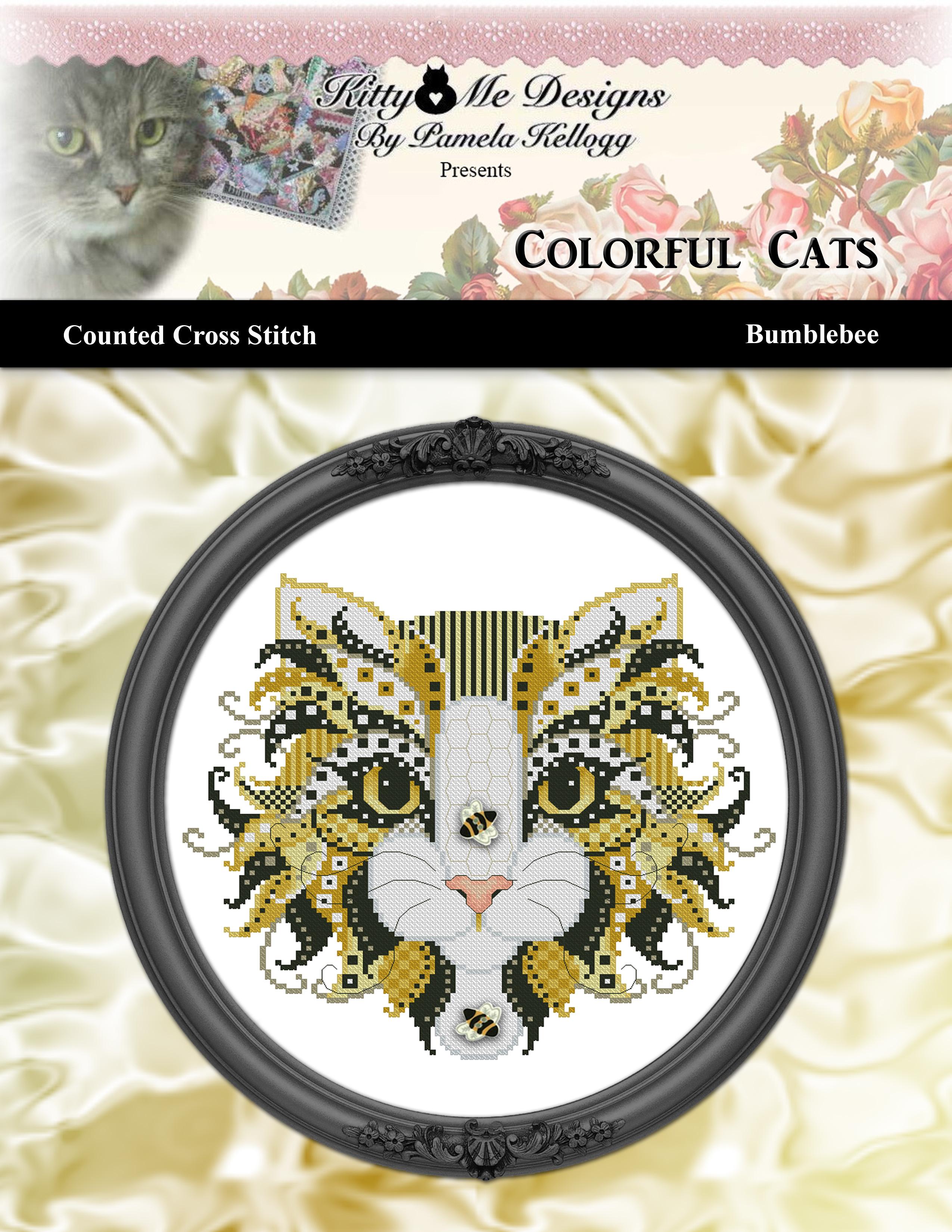 Colorful Cats - Bumblebee - Cross Stitch Pattern