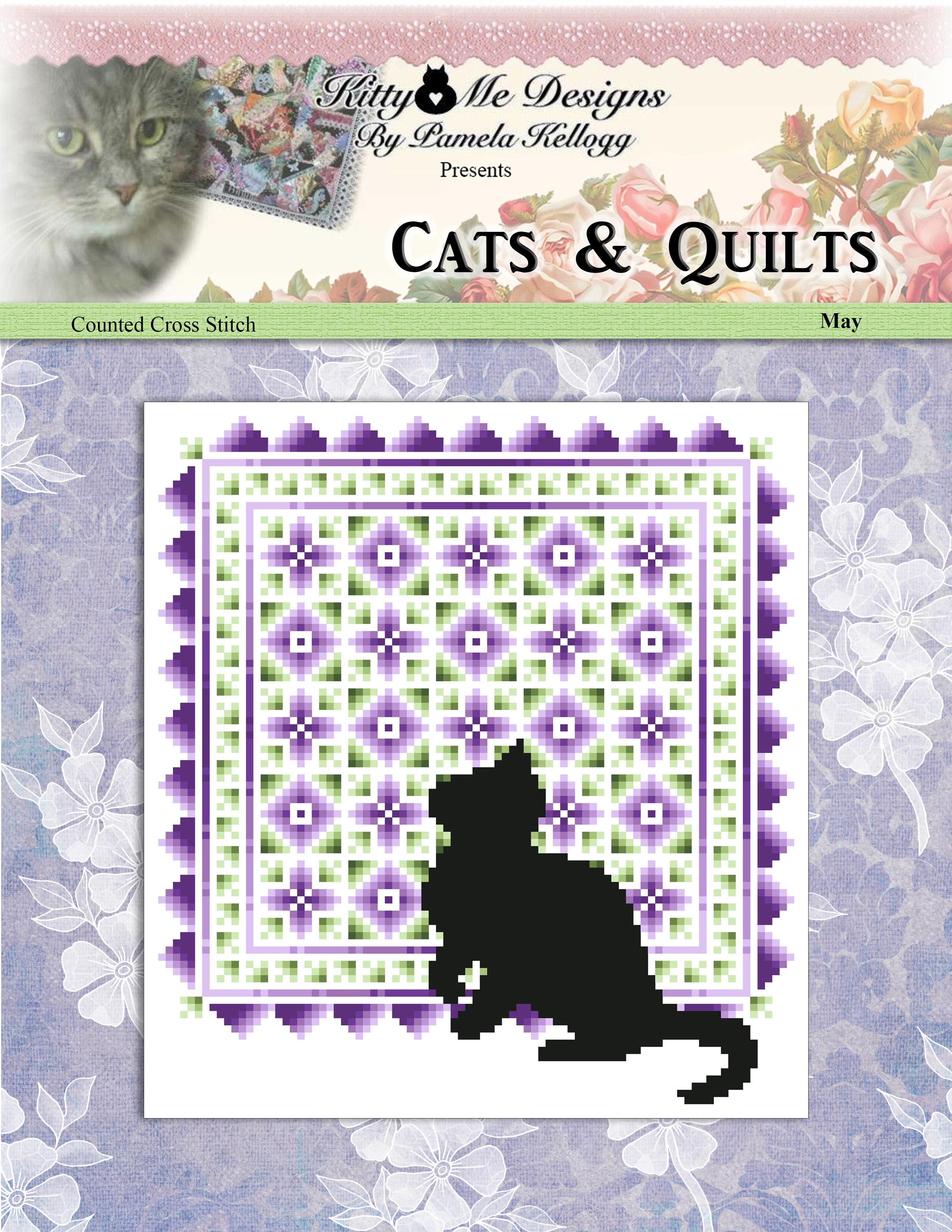 Cats & Quilts - May - Cross Stitch Pattern