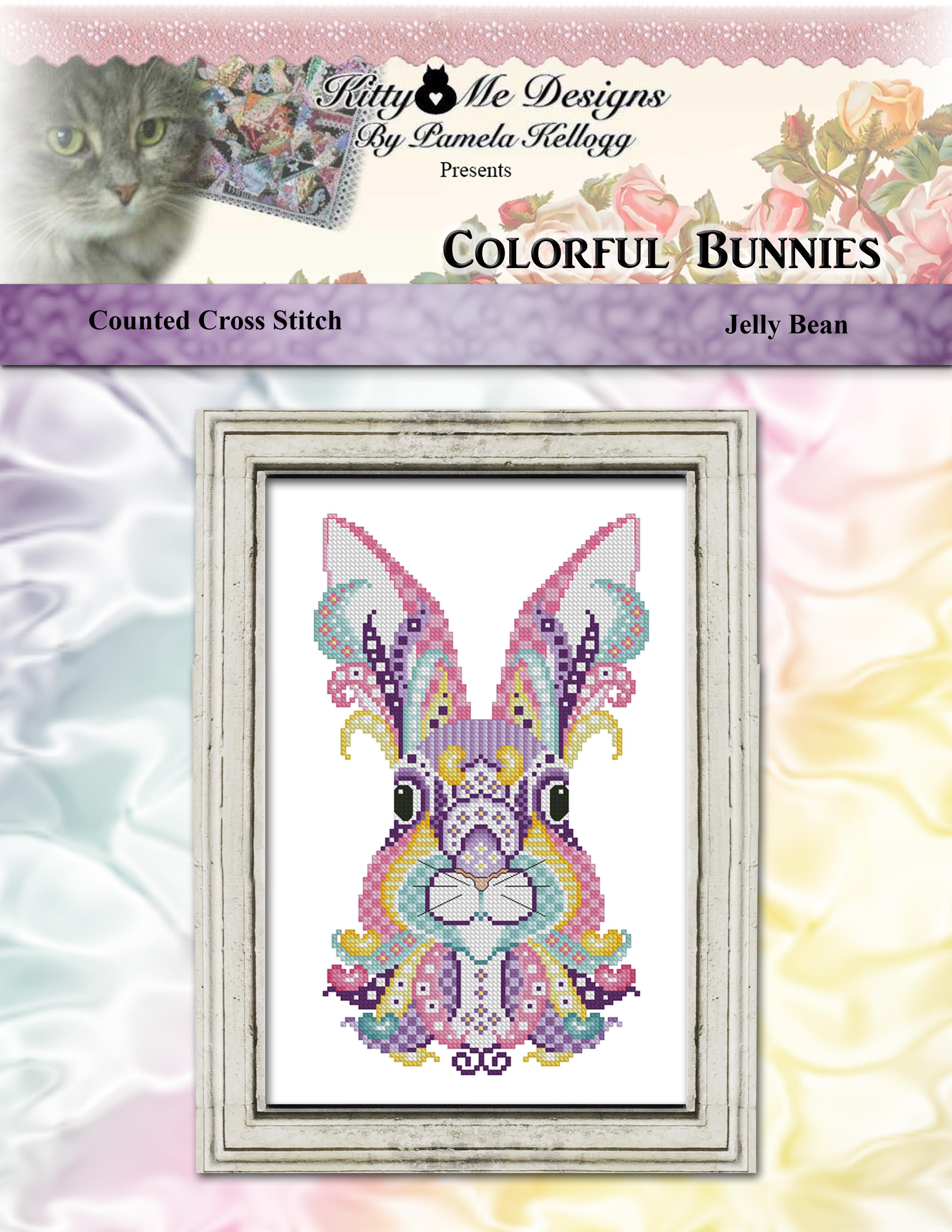 Colorful Bunnies - Jelly Bean - Cross Stitch Pattern
