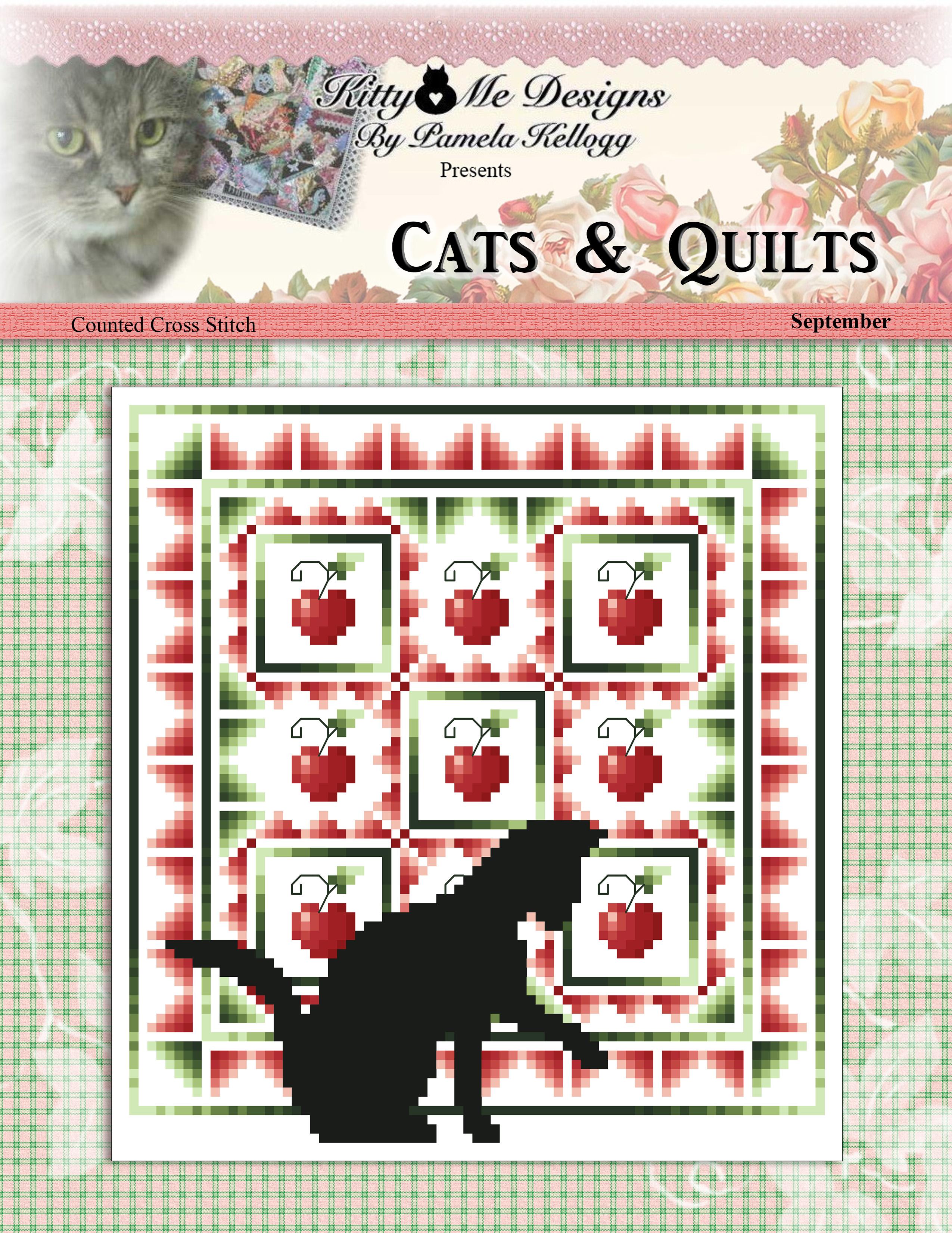 Cats & Quilts - September - Cross Stitch Pattern