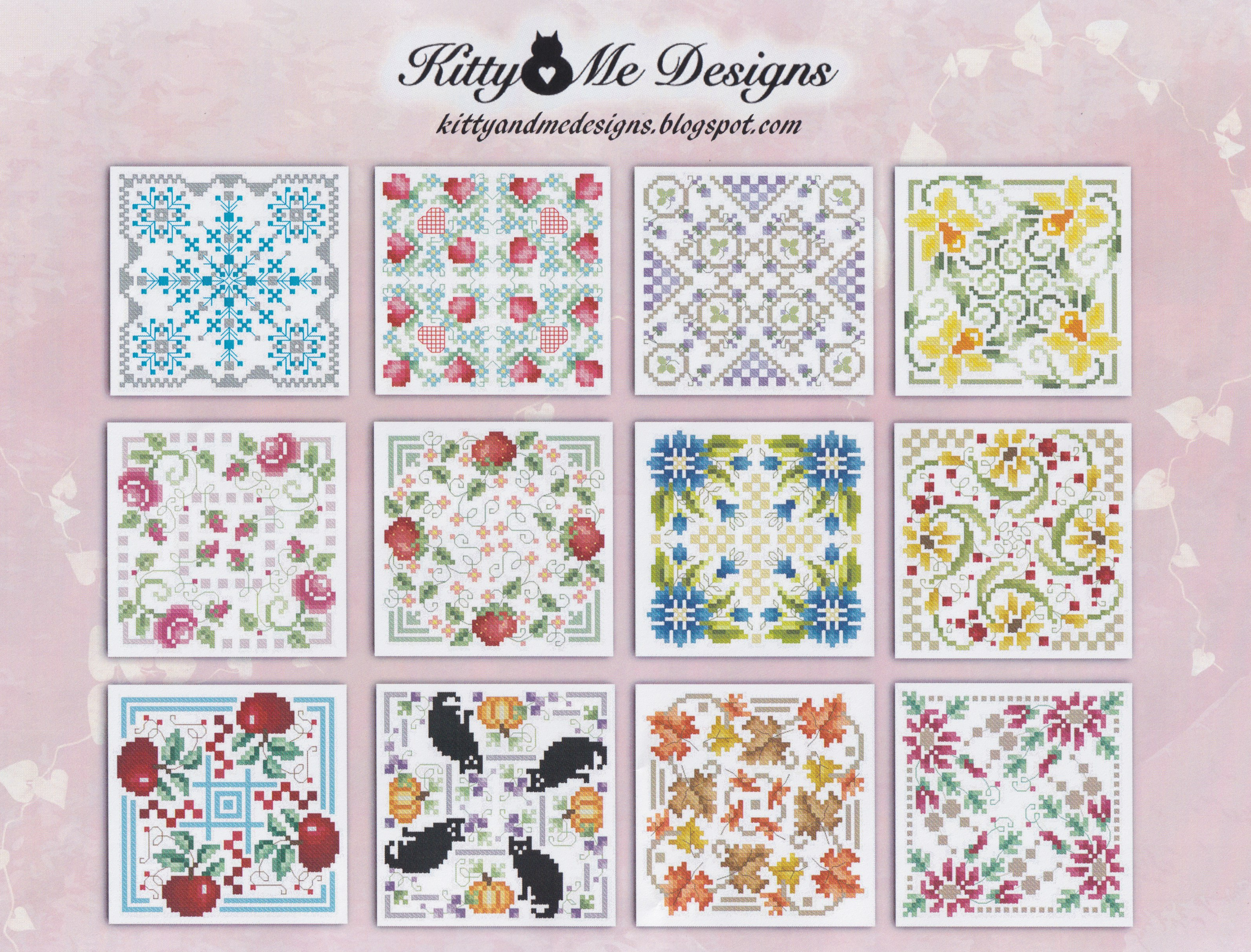 2021 Cross Stitch Biscornu Calendar - Cross Stitch Pattern