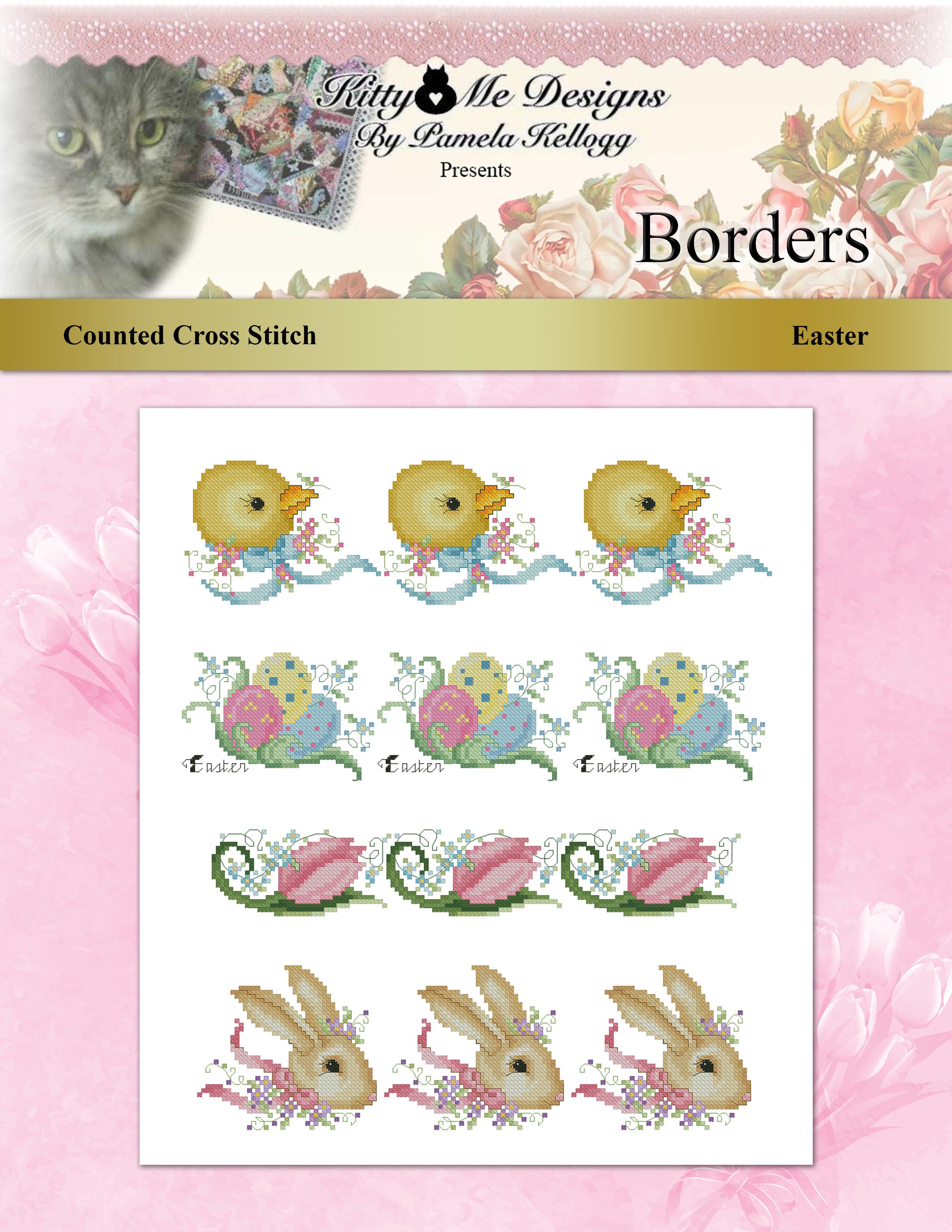 Borders - Easter - Cross Stitch Pattern