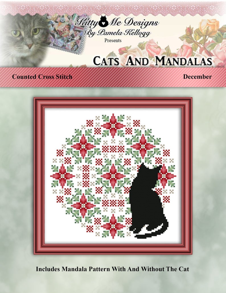 Colorful Cats - Cats And Mandalas December - Pattern