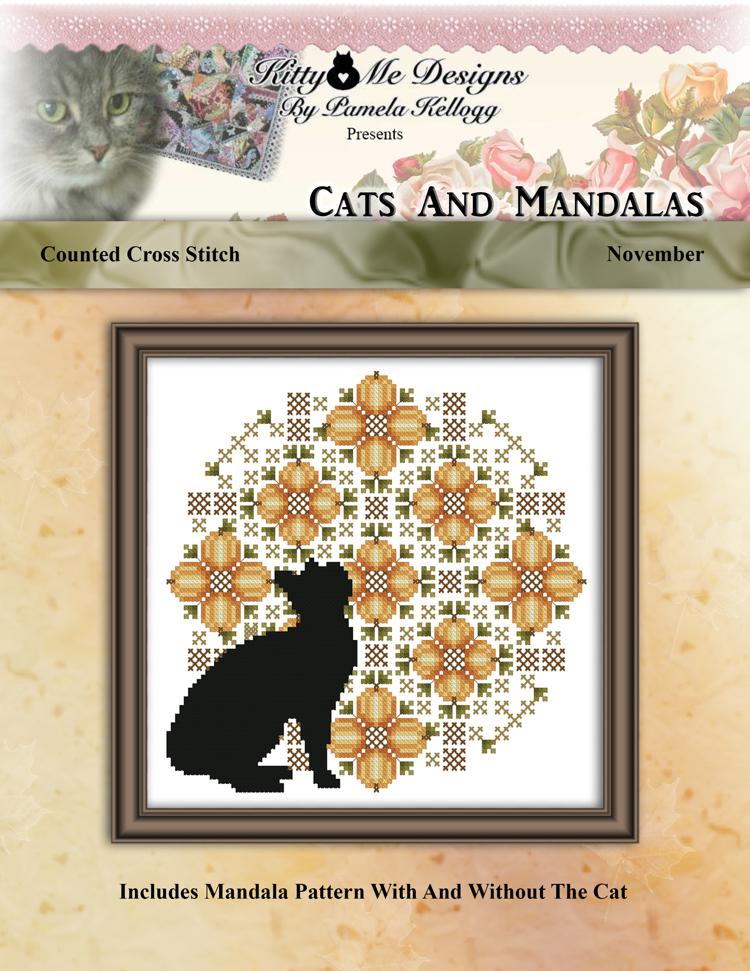 Colorful Cats - Cats and Mandalas November - Pattern