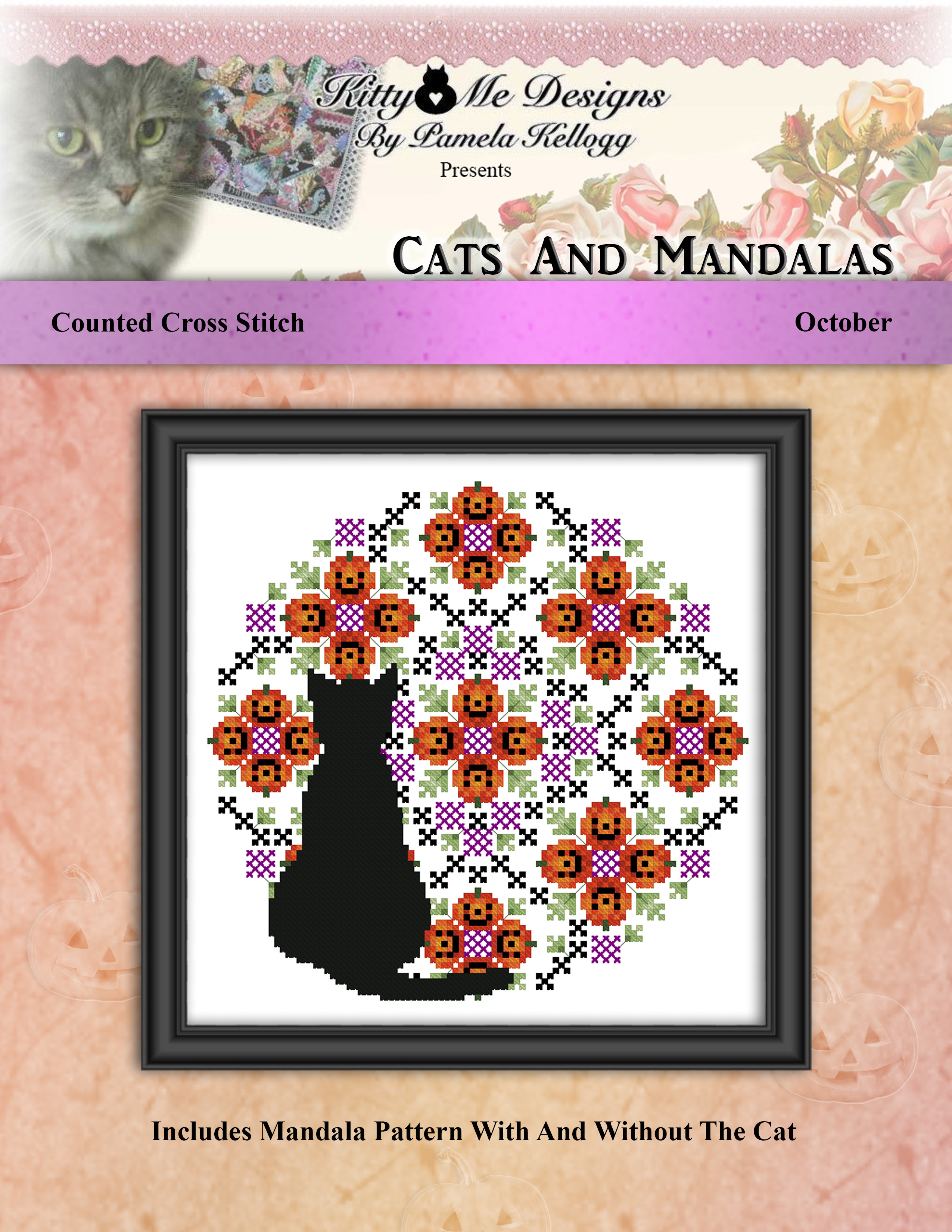 Colorful Cats - Cats and Mandalas October - Pattern