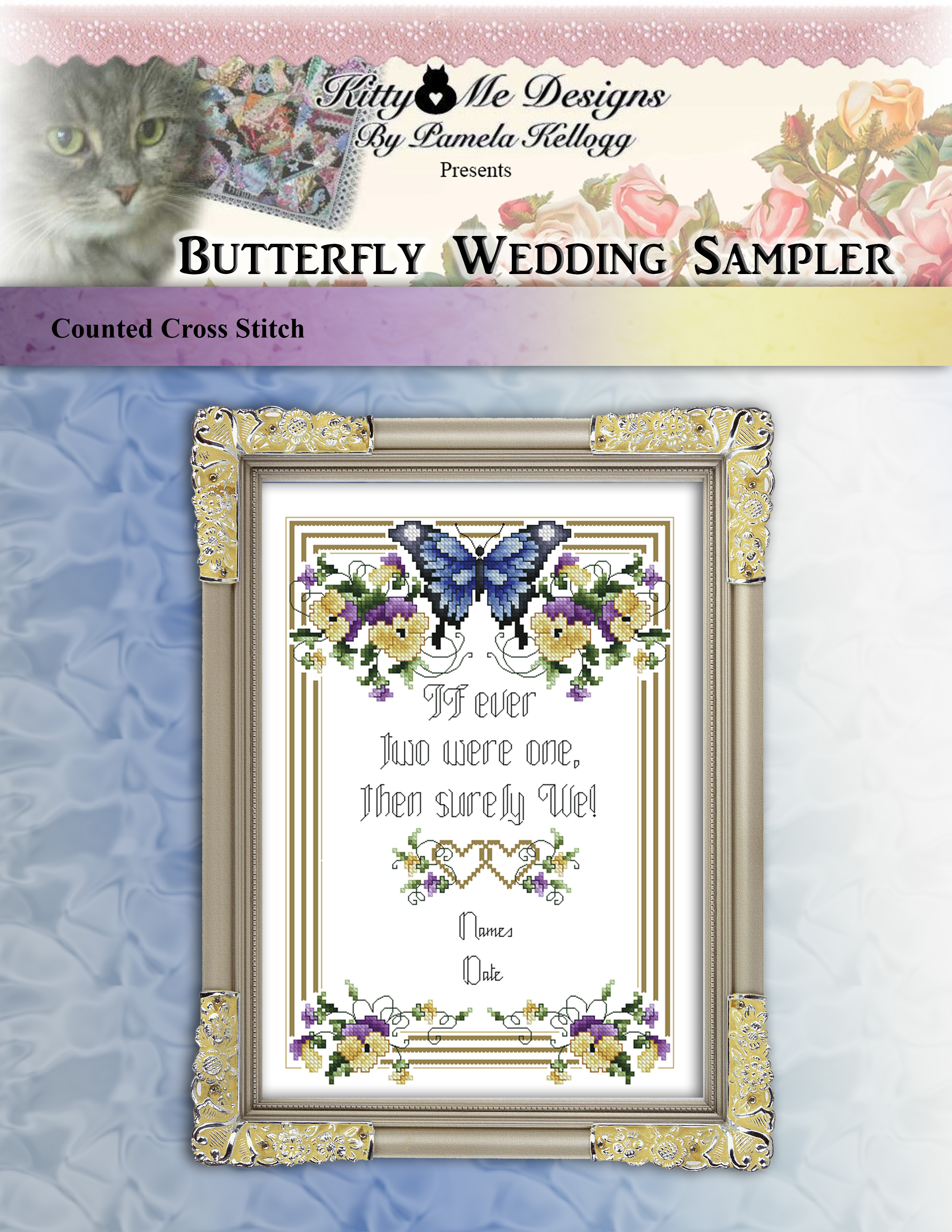 Butterfly Wedding Sampler - Cross Stitch Pattern