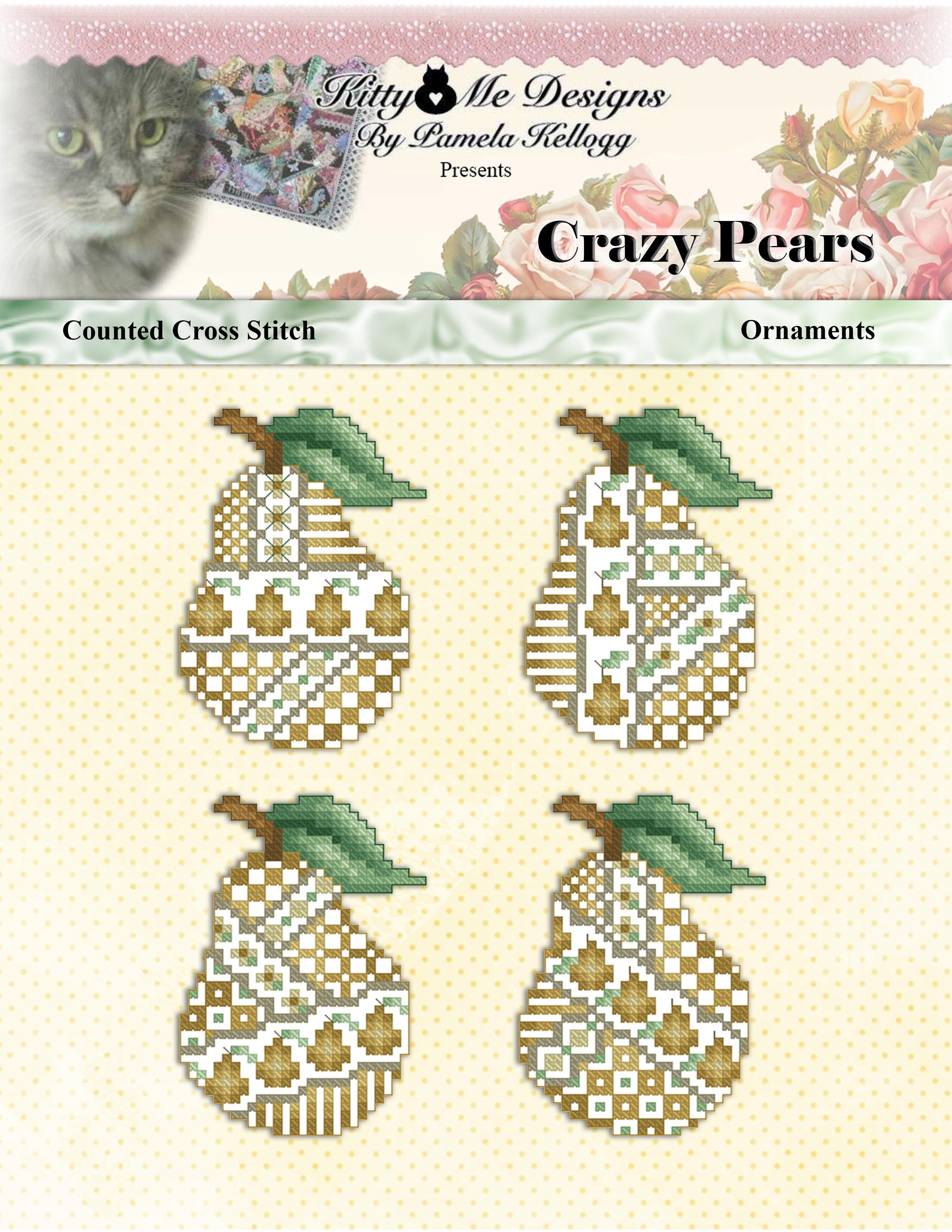 Crazy Pears - Cross Stitch Pattern